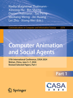 cover image of Computer Animation and Social Agents